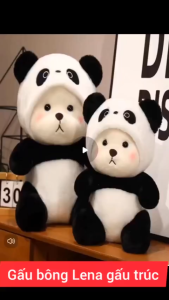 Gấu Bông Lena Cosplay Gấu Trúc Hoạt Hình Dễ Thương Kích Thước 30cm-75cm