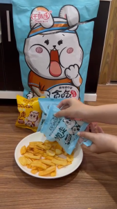 Bim Bim Khổng Lồ Con Thỏ Trung Quốc - Bimbim Con Thỏ Kute - Gói 238G - 9 Gói Bim Bim - Foody.Taiwan