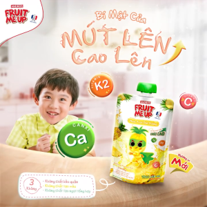 Combo 10 & 12 Túi Nước Trái Cây Dinh Dưỡng - Hỗ Trợ Bé Tăng Chiều Cao & Đề Kháng - ANDROS FRUIT ME UP - 150ml x 10