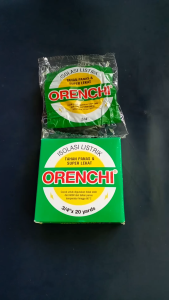 Isolasi Listrik Hitam Tahan Panas ORENCI 4/4 X 20Y