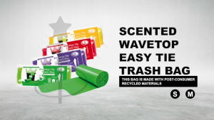 BERSEH Beg Sampah Beraroma dengan Rekaan Wavetop - Scented Wavetop Easy Tie Trash Bag