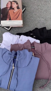 Sasya.clo - AB Floryn Jaket Crop Bahan Fleece / Jaket Wanita Korean Style / Jaket Wanita Terbaru 2026 / Jaket Wanita Dewasa Kekinian / Atasan Wanita Dewasa