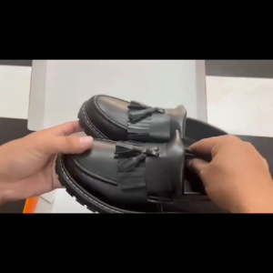 READY STOCK✨ Korea Fashion Loafers For Men Casual Leather Loafers Black Leather Shoes