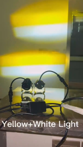 NAJIA Mini Driving Light White Yellow Pair of Universal High Quality High and Low LED Aniti Fog For Cars / Motorcycle Germany Led Chip