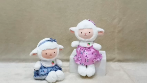 Boneka Domba Lucu With Dress Ukuran M