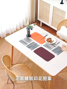 Taplak Meja Tahan Panas Leather Kulit Alas Meja Ruang Tamu/Meeting/Ruang dapur/Meja Makan Ketebalan 1.2mm Anti Lecet/Air/Noda/Minyak