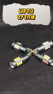 Lampu T10 T15 27 Titik LED SDM Lensa Proyektor Projector W16W W5W Canbus Lampu Mundur Rem Sein Sign Senja Motor Mobil Kendaraan Putih Merah Kuning Biru