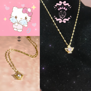HCB❤“Gold Plated Heart Pendant Necklace - Elegant Clavicle Jewelry for Women”