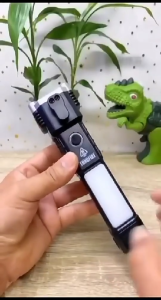 Senter LED Rechargeable Torch Palu 5 IN 1 Multifungsi Emergency Flashlight 4 Mode Nyala Tahan Lama