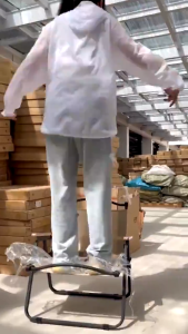 WTHB Camping Chair Foldable Kermit Chair Portable Backrest Fishing Beach Chairs Folding Chair Picnic Comfortable Outdoor