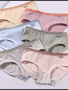 Triumphˉ 3pcs/set Womens Premium Antibacterial Cotton Mid-Waist Panties