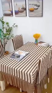 Xhome [new] Thick Skirt Dining Chair seat cover stretchable elastic furniture sit covers Universal Knitted Chair Seat Cushion