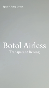Botol Airless Transprant Bening Bottle Spray / pump