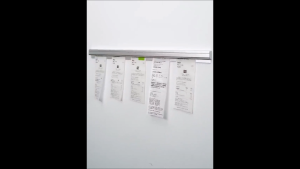 🇸🇬 Takeaway Paper Clip Device | No Drill Holder Receipt Bill Office Kitchen Sticky Notes Memo Binder Metal Organizer