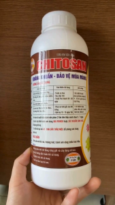 Chế phẩm sinh học NANO CHITOSAN điều hòa sinh trưởng ra rễ khỏe đẻ nhánh nhanh tăng cường miễn dịch - 1 Lít
