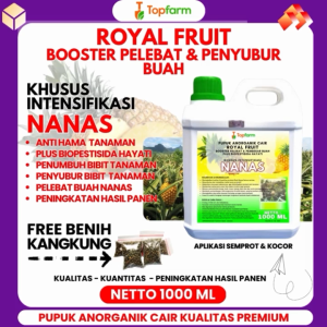 Pupuk Topfarm / Pupuk Untuk Tanaman Nanas / Pupuk Pelebat Buah Nanas / Pupuk Khusus Nanas / Pupuk Pembesar Buah Nanas / Pupuk Nanas / Pupuk Booster Nanas / Pupuk Buah Nanas / Pupuk Nanas Cair