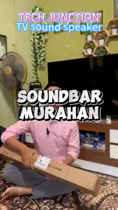 Soundbar Super Bass Untuk TV Soundbar Bluetooth Robot 2 Speaker Bass Portable Radio TF/USB/AUX