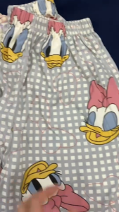 กางเกงขายาวผ้านิ่มลายการ์ตูน เอว22-32นิ้ว ยาว37นิ้ว