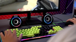 NEMESIS NYK FALCON SPN-08 RGB Illumination Speaker Gaming Stereo SPN08 SP-N08 Speaker Komputer PC Laptop Mobile HP Plug and Play