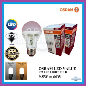 OSRAM 9.5W LED BULB E27 Daylight 6500k Energy Saving Table Lamp Ceiling Down Light BATHKITCHZ