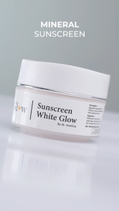 EmGlow - SUNSCREEN WHITE GLOW | Niacinamide Krim Pencerah dengan SPF 50 PA+++