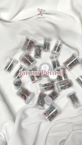 JARUM PENTUL Pastel Besar Nemoto Kecil Mini Newey Wijen Silver 100 Pcs / Peniti Hijab Anti Karat