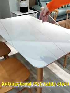 Table Cover Transparent Desk Cloth Mat 1.5mm Rectangular 4/6/8 Seats Round and Rectangle Heat Resistant Waterproof Soft Healthy Household Office Desk Soft Glass Mat
