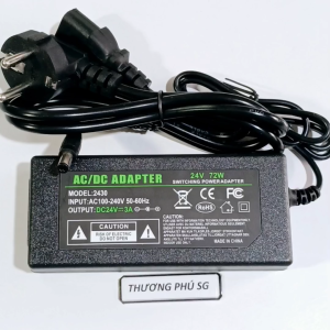 Nguồn Adapter DC 24V - 3A / Đầu cắm 5.5mm x 2.1mm