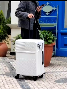 TRAVEL COMPANION 20/28 Inch Japanese Style Luggage USB Charging Suitcase Travel Luggage Front-open Password