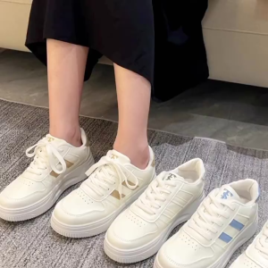 Jeno Sepatu Sneakers Wanita Kasual Sport Pink Shoes Fashion Korea White Grey Choco Sepatu Kets Kekinian 438 Sepatu Casual Wanita