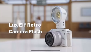Godox LUX ELF Retro Camera Flash with 7.4V 350mAh Lithium Battery and Convenient Charging
