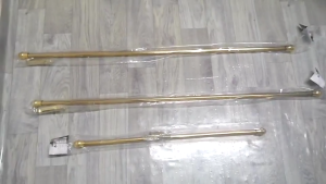 Curtain Rod Adjustable Gold and Silver Extendable Rod Set Home Decoration(28-48inches70-120cm 48-84inches/120-210cm curtain rod hook and bracket