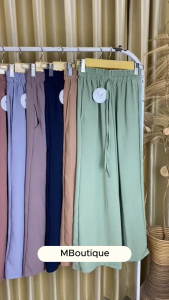 Celana Kulot Cringkle Anak9-12 tahun/Celana anak perempuan Panjang/Kulot anak Tali Serut