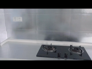 Kitchen Oil Proof Stickers Waterproof Sticker Aluminum foil Sticker for Kitchen Heat Resistance Self Adhesive Wallpaper