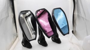 Pink Lens FULL CNC UNIVERSAL SHORT STEM REARVIEW SOAA4 Ray Save SIDE MIRROR with Screws For Motorcycle