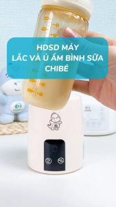 (HỏaTốc1h) Máy lắc ủ ấm bình sữa CHIBÉ CB040 - Máy khuấy sữa tự động cho bé Chibe - Máy hâm sữa lắc sữa - Chính hãng