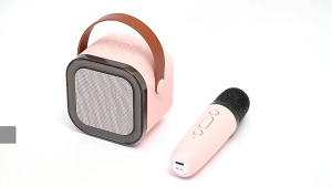 K12 Speaker Bluetooth Karaoke Wireless Microphone 2pcs/Set High End Karaoke Speaker RGB Light Speaker Bluetooth Bass Dapat Terhubung ke HP/TV/Komputer Bluetooth Speaker