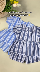 Setelan Baju Anak Perempuan HEIDY 1-5 Tahun / Baju Anak Cewe Berkualitas