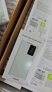 S24Ultra Bao da Samsung Galaxy S24 Ultra Smart View Wallet Case ( Clear View ) - Hàng Chính Hãng