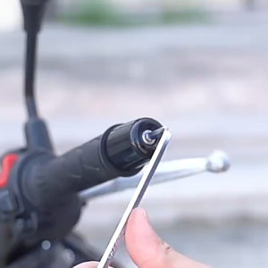 UNIVERSAL HANDLE BAR END SIDE REARVIEW MIRROR FOR ANY MOTORCYCLE 1PAIR