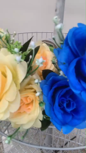 ช่อกุหลาบบานx5 PF-1563 (PF-F1010) ดอกกุหลาบ ดอกไม้ประดิษฐ์ ดอกไม้ปลอม ช่อดอกไม้ ตกแต่งบ้าน พร็อพถ่ายรูป