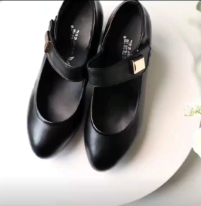 【STOCK+COD】School Shoes for Women Soft Leather Shoes High Heels Work Shoes Students Shoes Nurse Shoes for Women