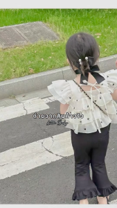 ชุดเซ็ตเด็กผู้หญิง 2 ชิ้น สไตล์เกาหลี ลุคคุณหนู ใส่สบาย น้ำหนัก5-25กิโลกรัม รหัสDSS