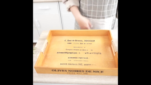 Retro Wooden Tray / Nampan Kayu Kotak Retro Aesthetic