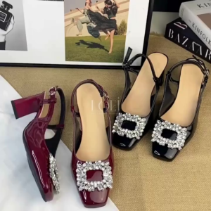 LOEI Hyejin Heels Pesta Terbaru Sepatu Wanita Hak Tinggi 0506