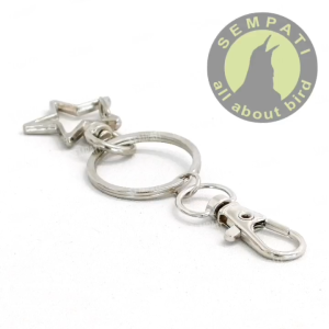 SEMPATI Rantai Kunci Sangkar Kandang Burung Kucing Bentuk Bintang