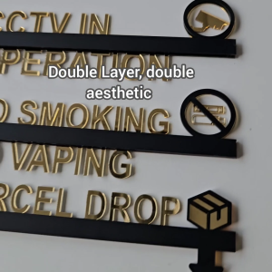 No Smoking / Staff Only / Parcel Drop Here Sign / CCTV in operation / Customize Signage Premium