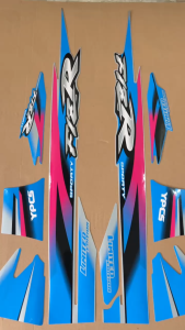 Striping Decal Polet Sticker Motor Fizr Fiz R F1 ZR Sporty Dual Tone Limited Edition 1999 Biru Muda Silver Pink Variasi Berkualitas Termurah