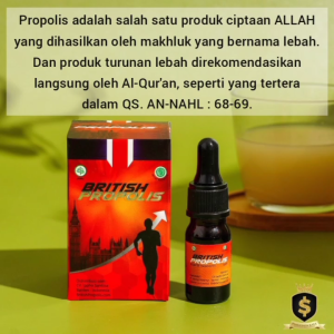 British Propolis Asli JAMINAN ORI GARANSI!! Suplemen Daya Tah British Propolis Original Asli Bpom