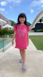 Dress Anak Elena Lucuna Warna Fanta Size 1-5 Tahun